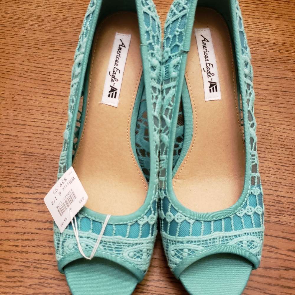 AE Teal Wedges